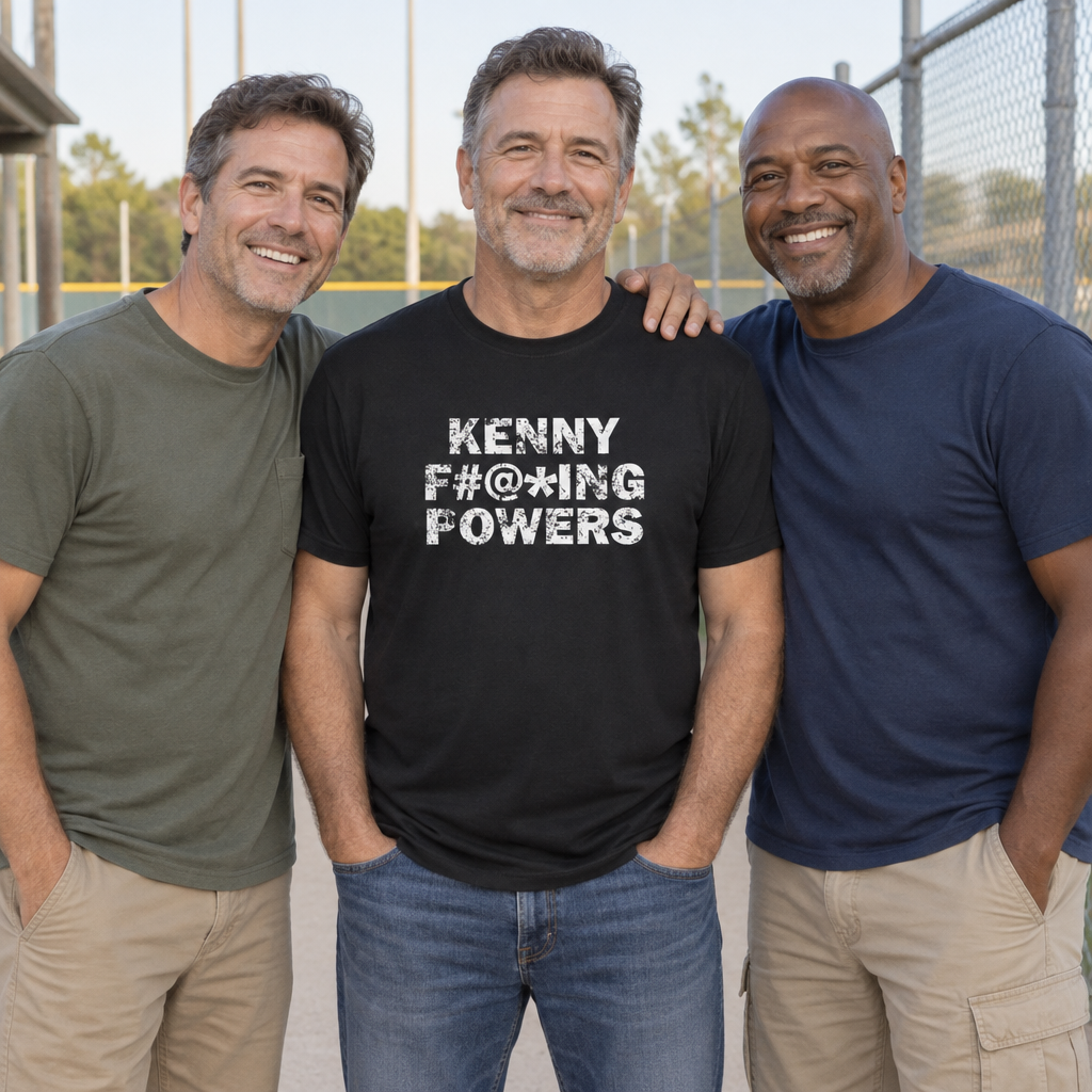 Kenny Powers Censored Lettering — Black T-Shirt — lifestyle group