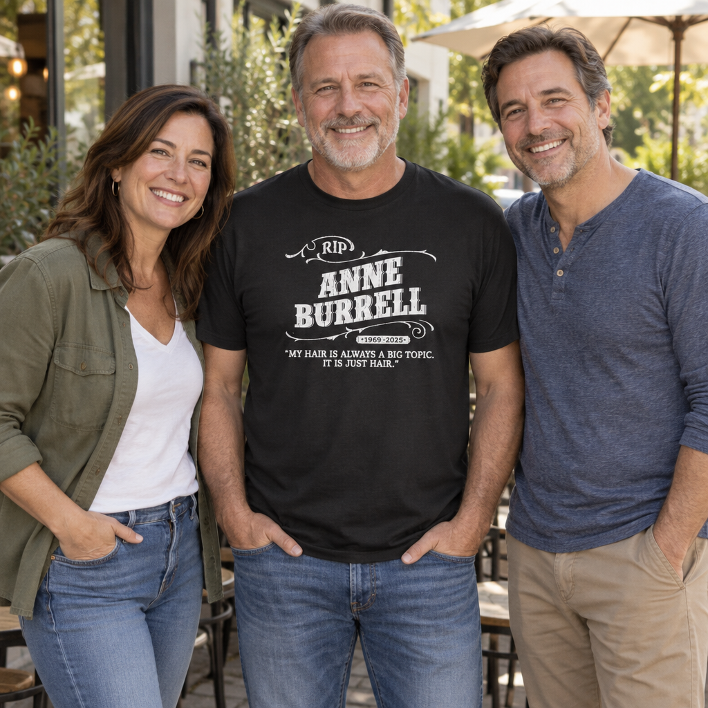 Anne Burrell Remembrance — Black T-Shirt — lifestyle group
