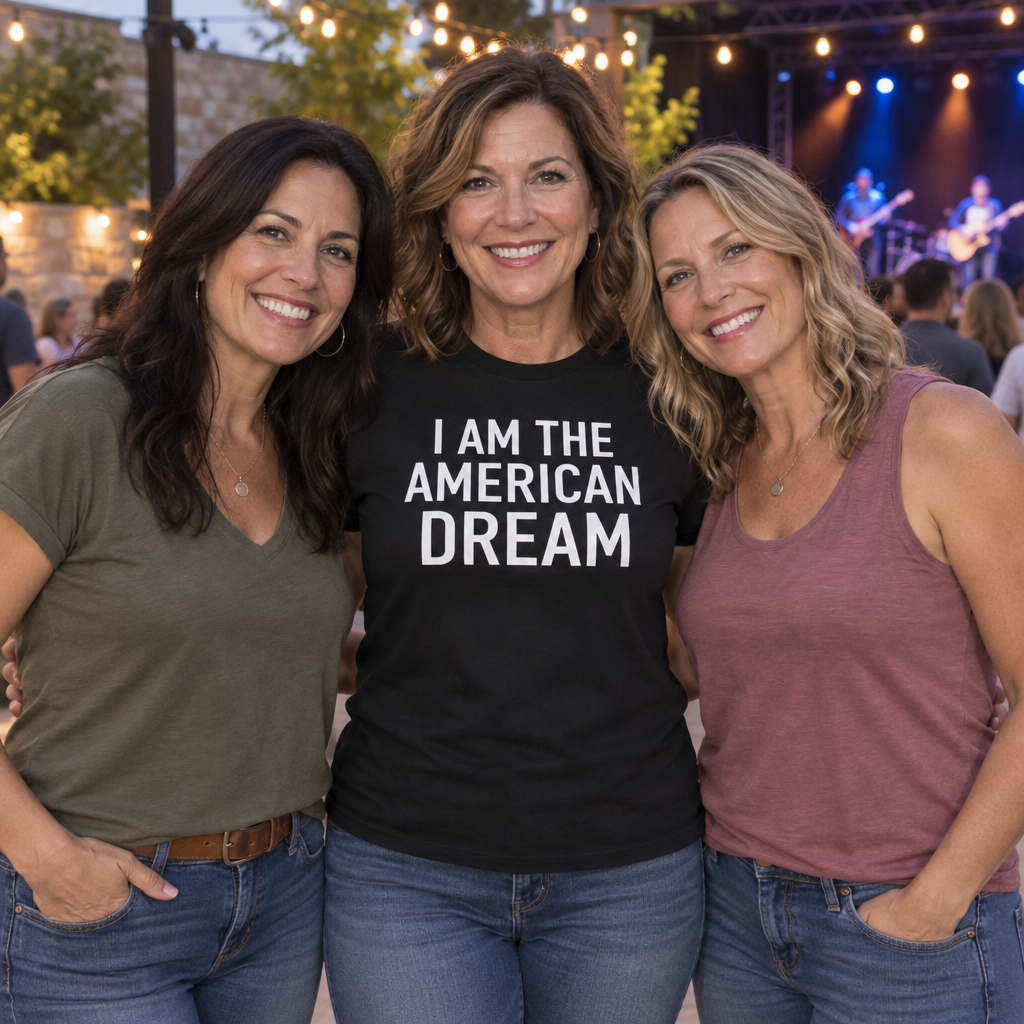 I Am the American Dream — Black T-Shirt — lifestyle group