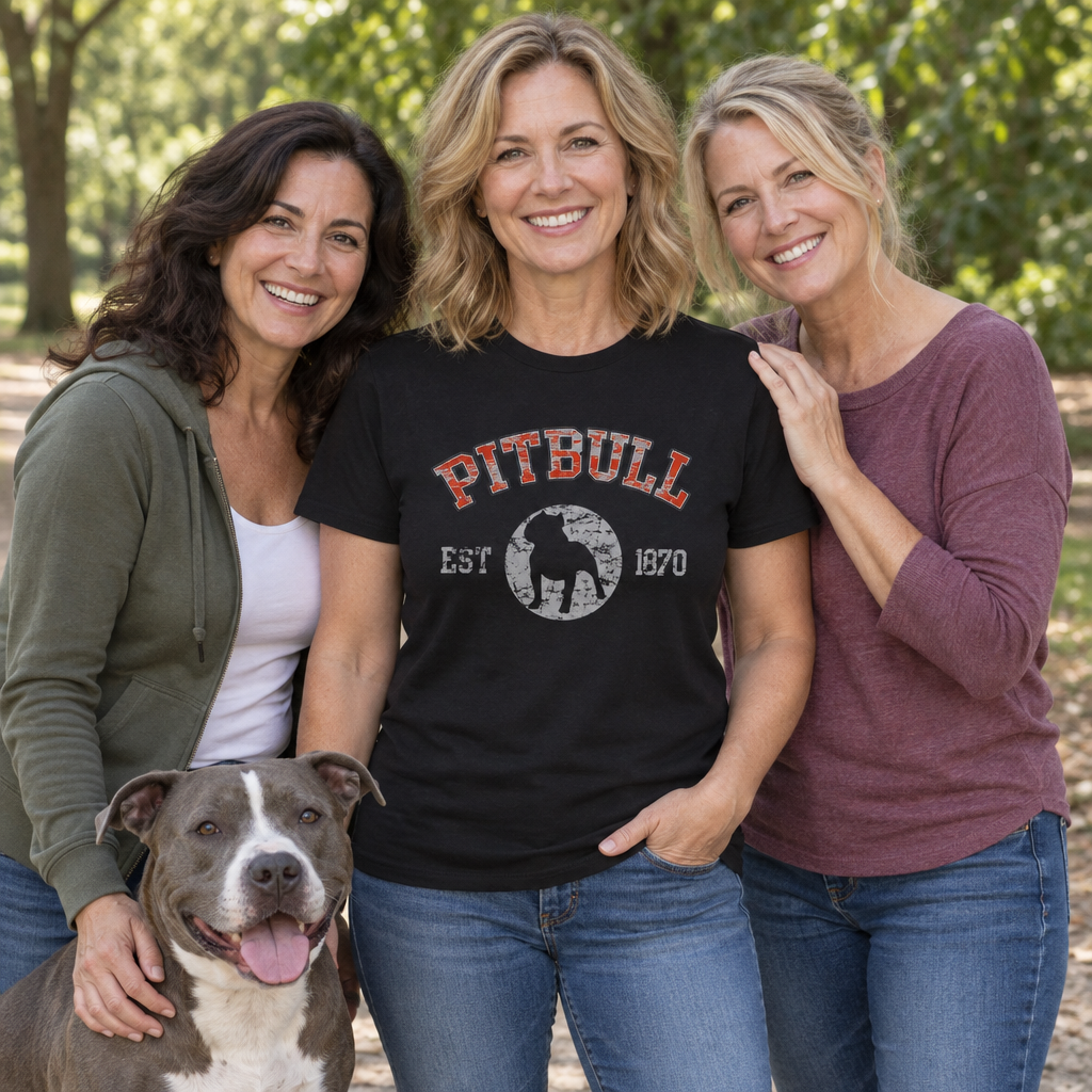 Pitbull Established 1870 — Black T-Shirt — lifestyle group