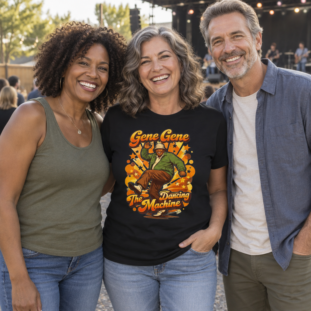 Dancing Machine — Black T-Shirt — lifestyle group