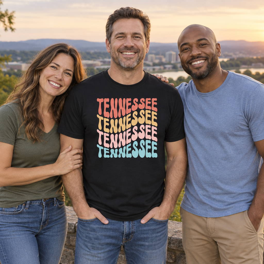 Tennessee — Black T-Shirt — lifestyle group