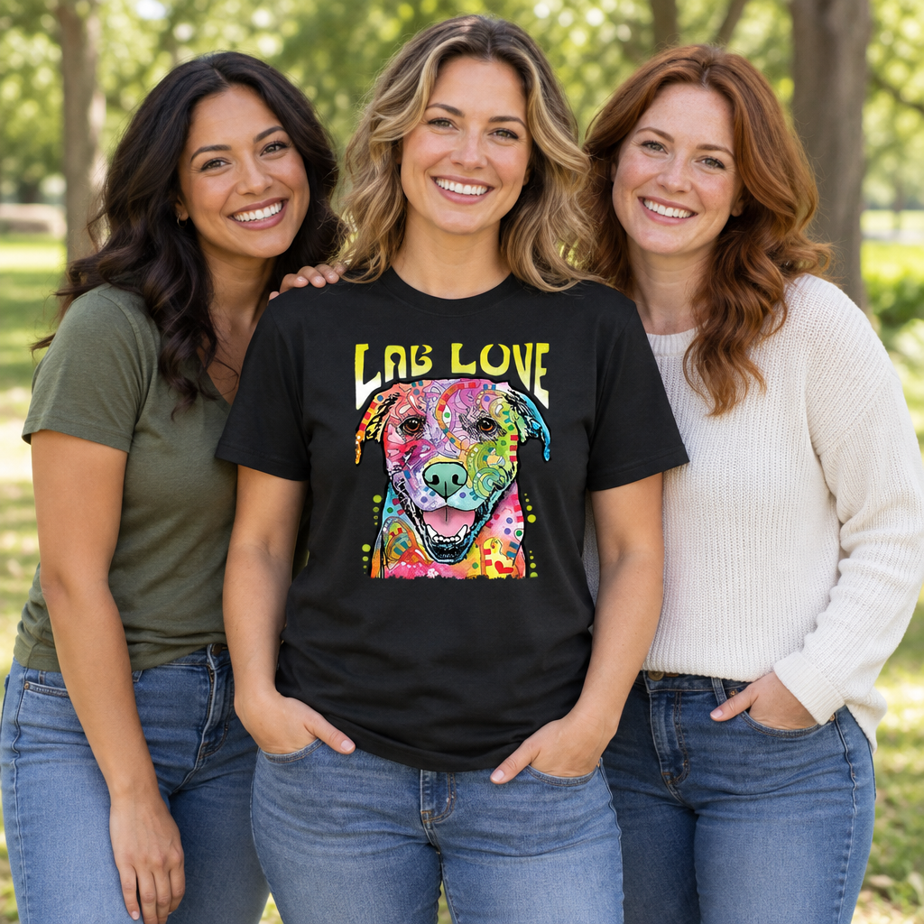 Lab Love — Black T-Shirt — lifestyle group
