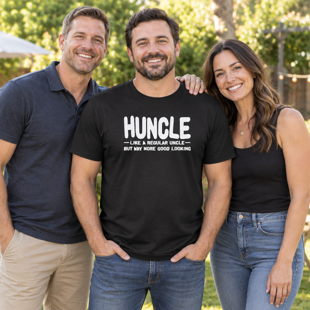 Huncle — Black T-Shirt — lifestyle group