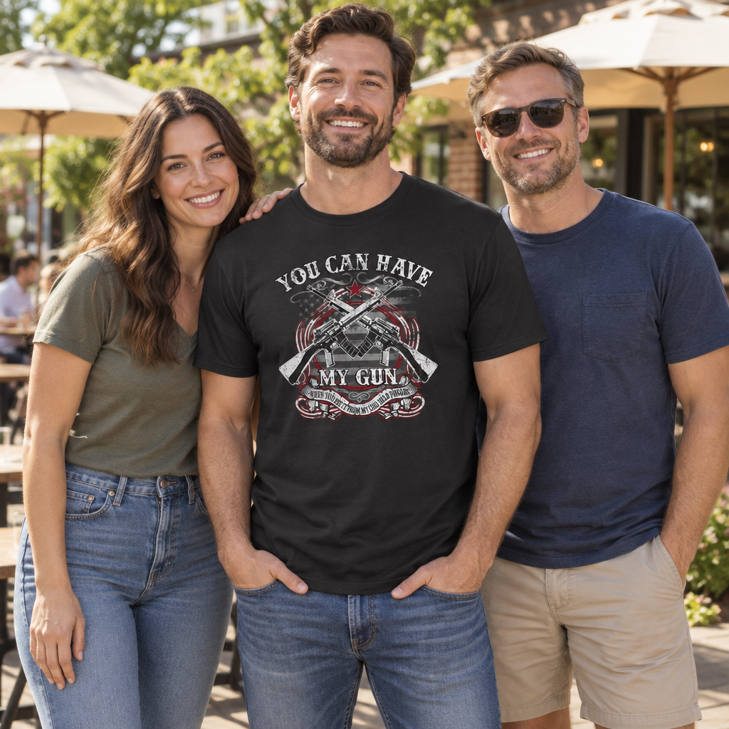 Cold Dead Fingers — Black T-Shirt — lifestyle group