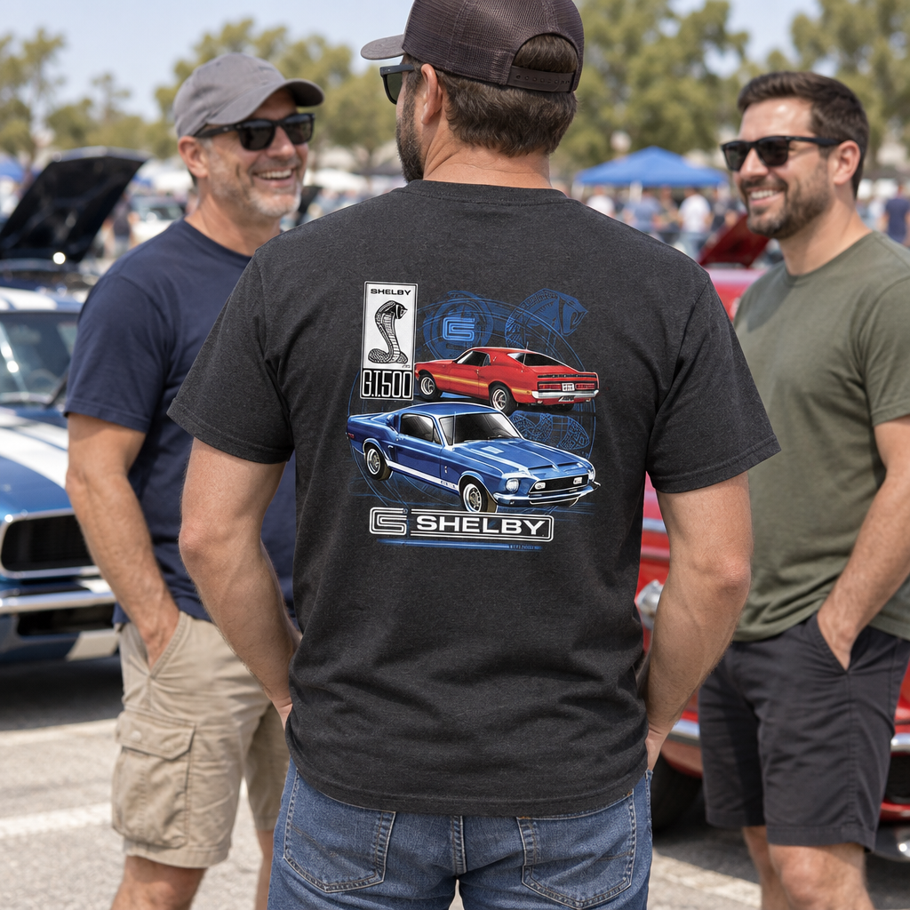 Shelby GT 500 — Black T-Shirt — lifestyle group