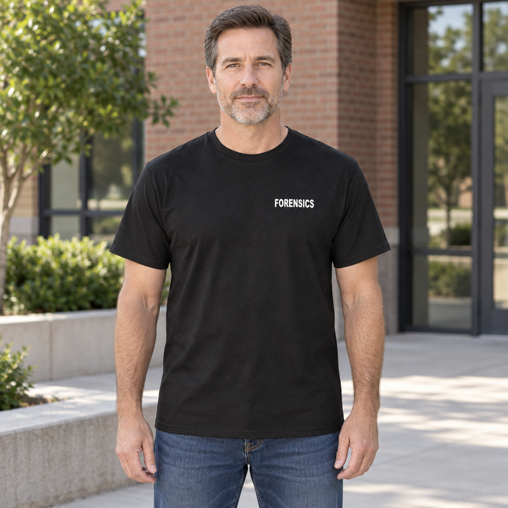 Forensics — Black T-Shirt — lifestyle hero