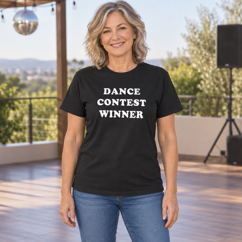 Dance Contest Winner — Black T-Shirt — lifestyle hero