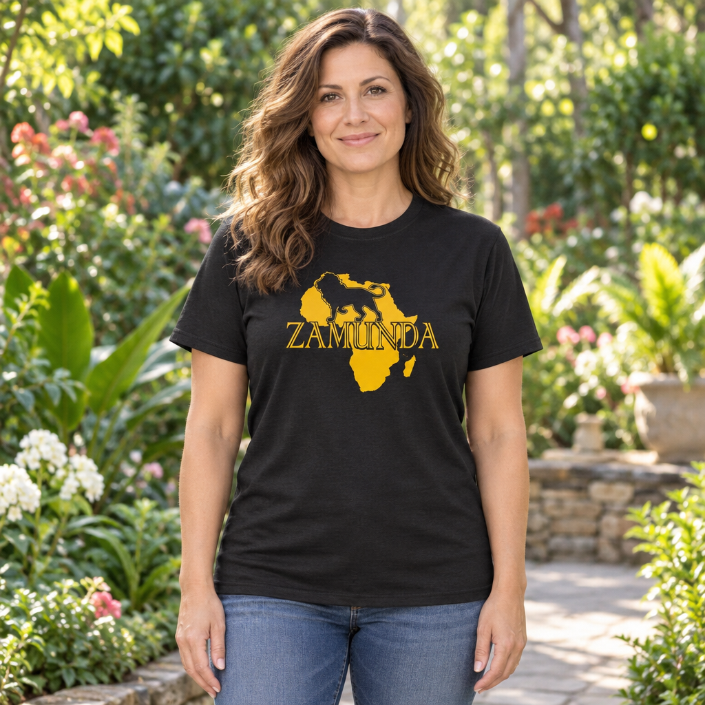 Zamunda Map — Black T-Shirt — lifestyle hero