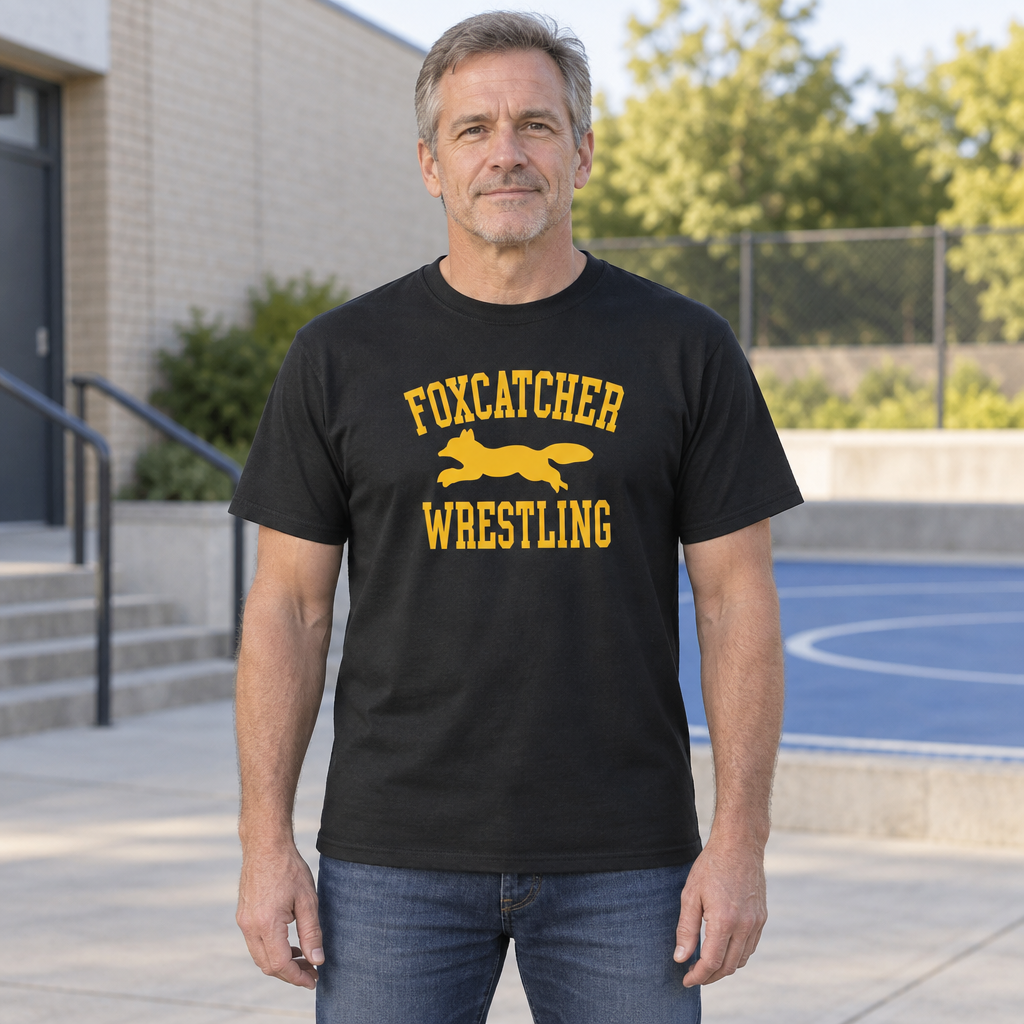 Foxcatcher Wrestling — Black T-Shirt — lifestyle hero