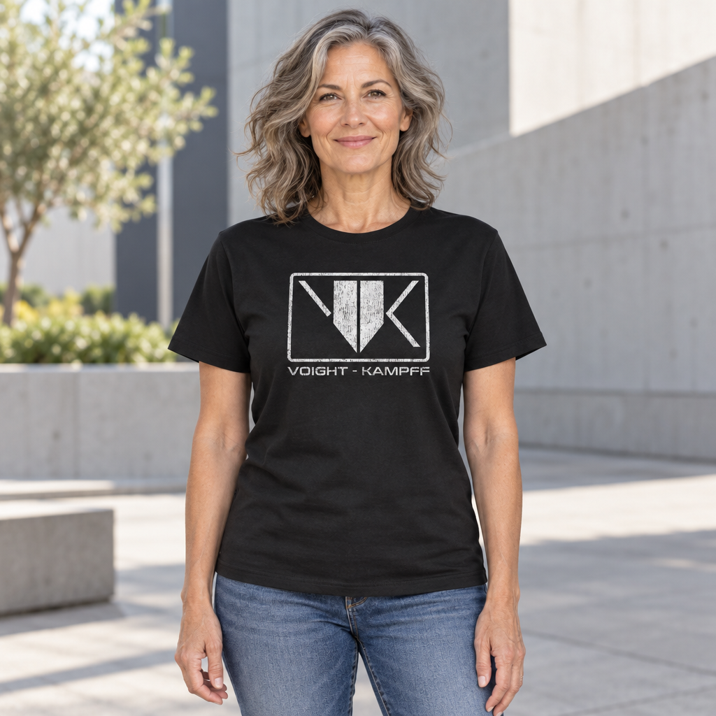 Voight Kampff Testing — Black T-Shirt — lifestyle hero