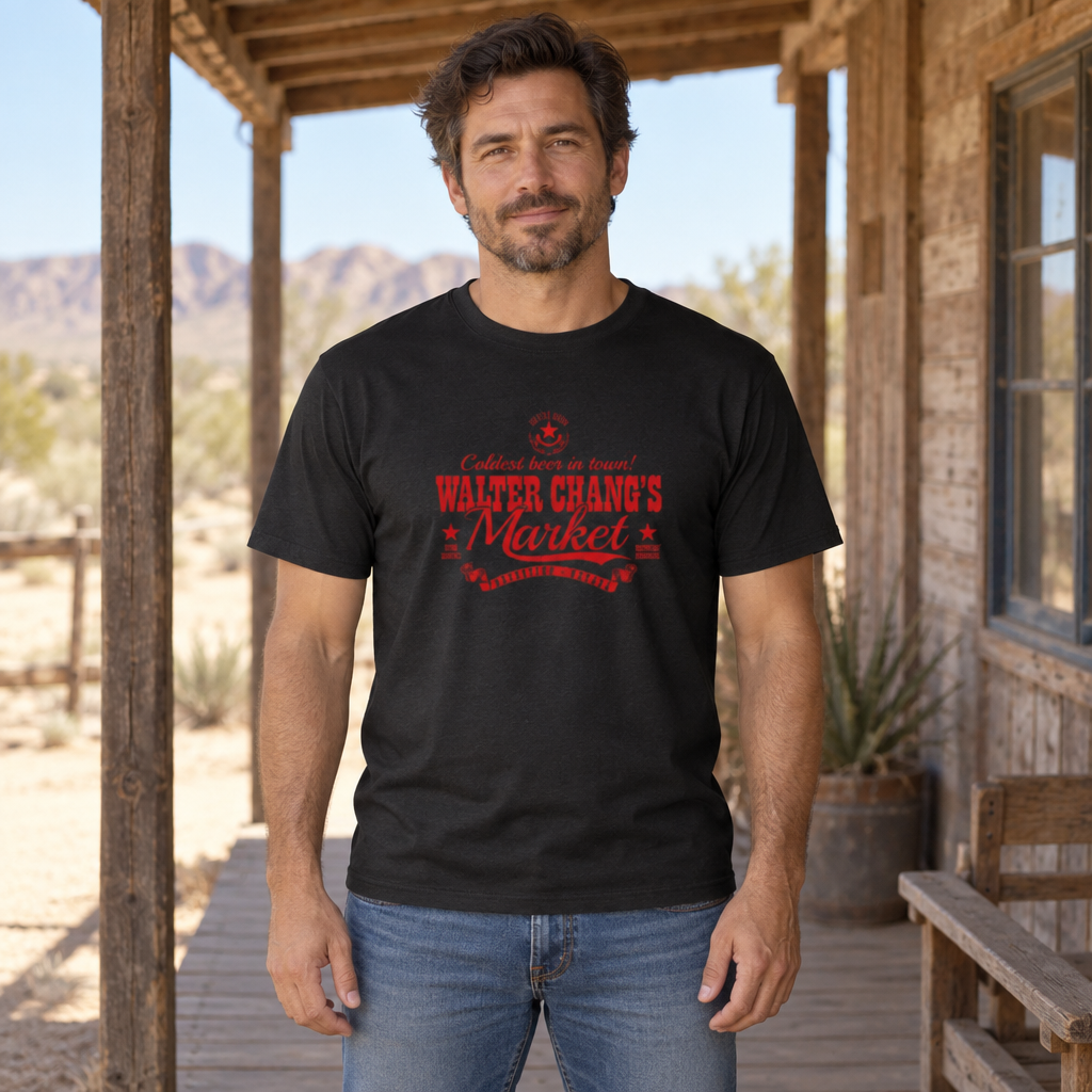 Walter Chang's Market — Black T-Shirt — lifestyle hero