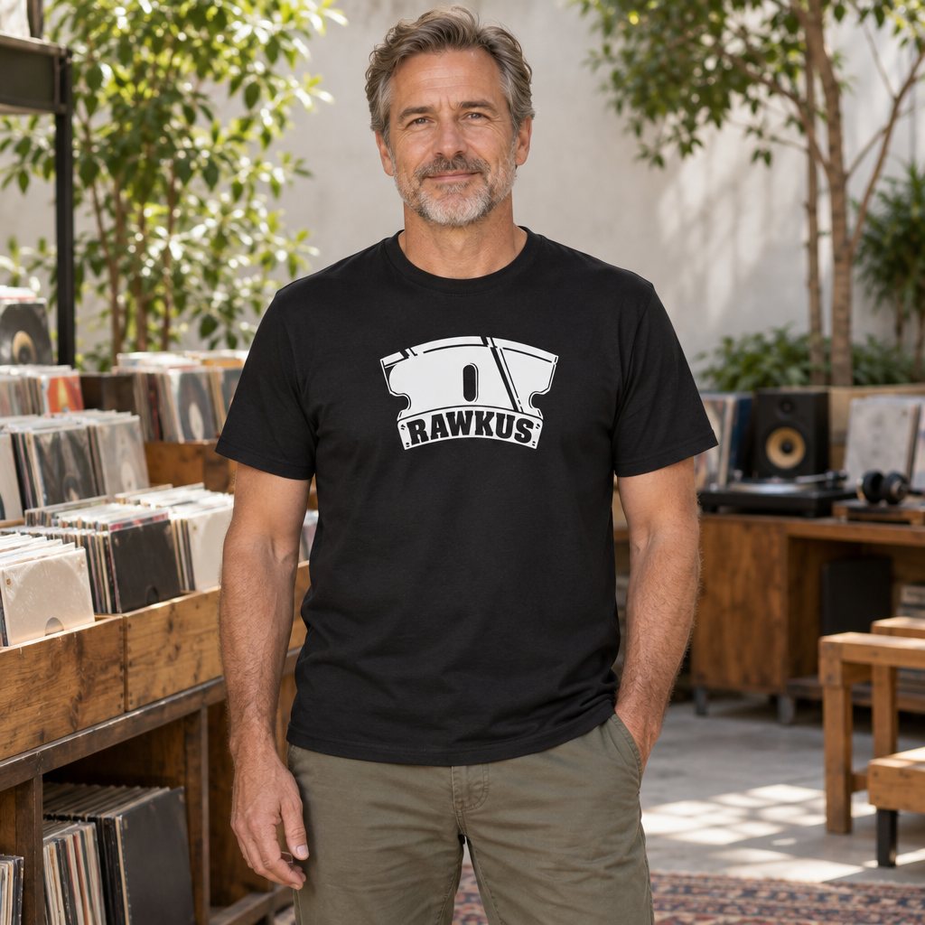 Rawkus Razor Graphic — Black T-Shirt — lifestyle hero