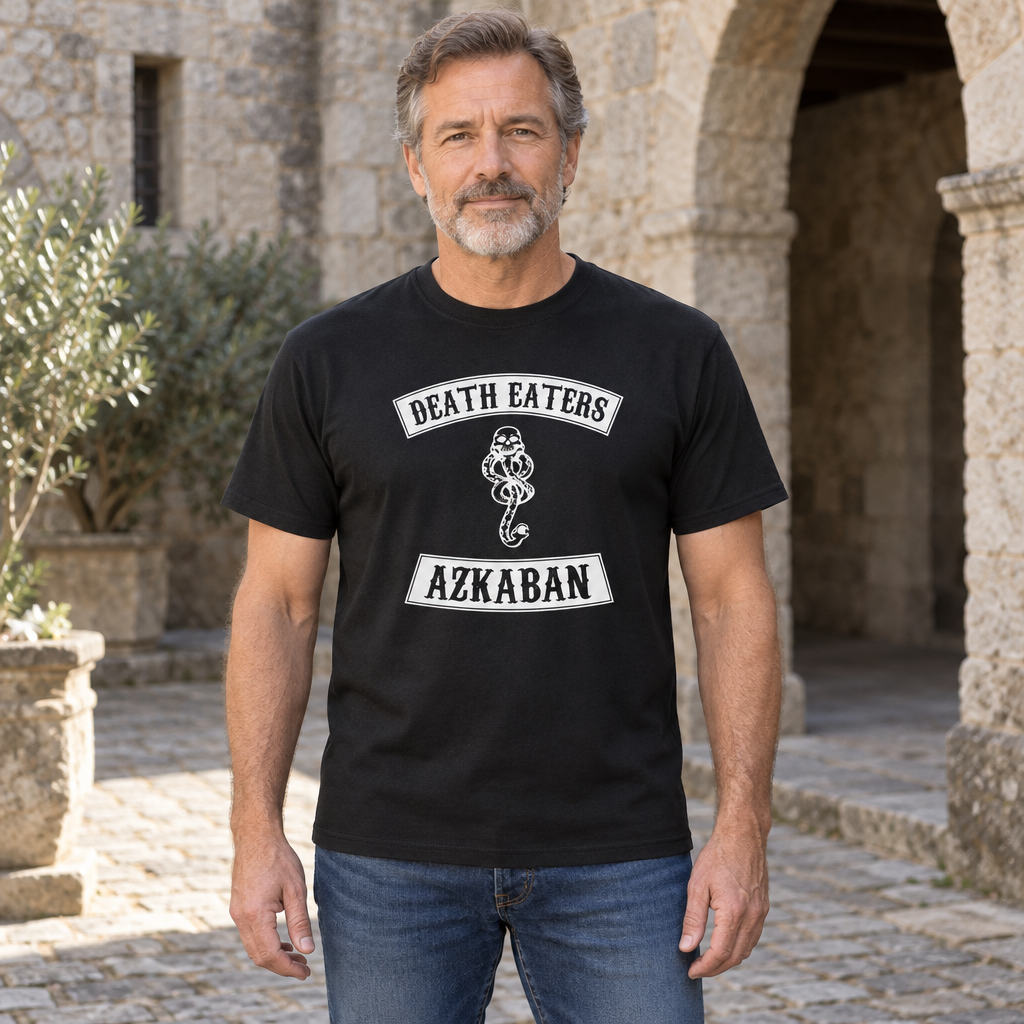 Death Eaters Azkaban — Black T-Shirt — lifestyle hero