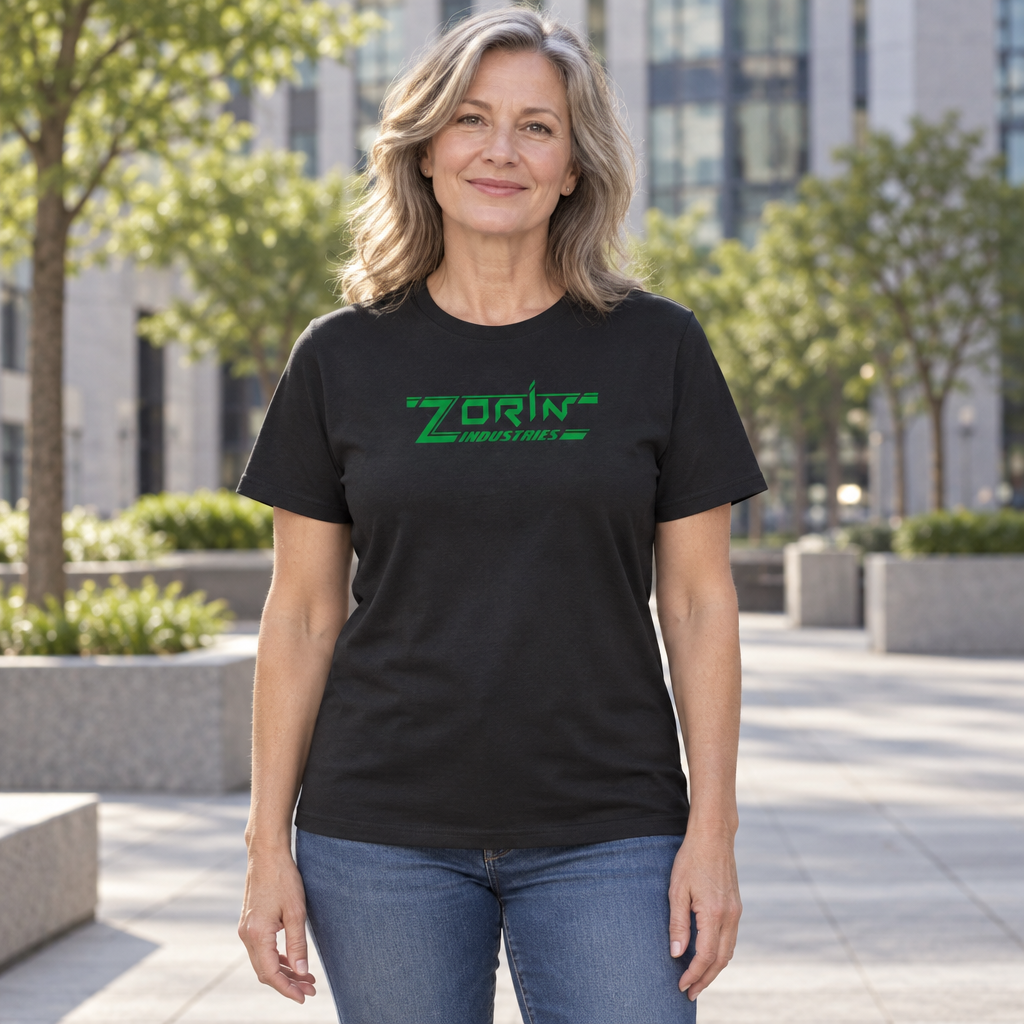 Zorin Industries — Black T-Shirt — lifestyle hero