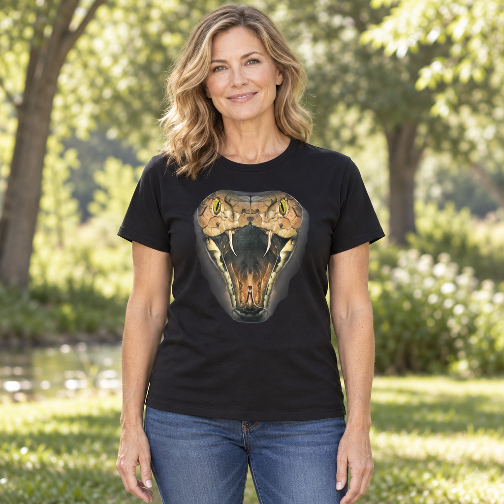 Viper Head — Black T-Shirt — lifestyle hero