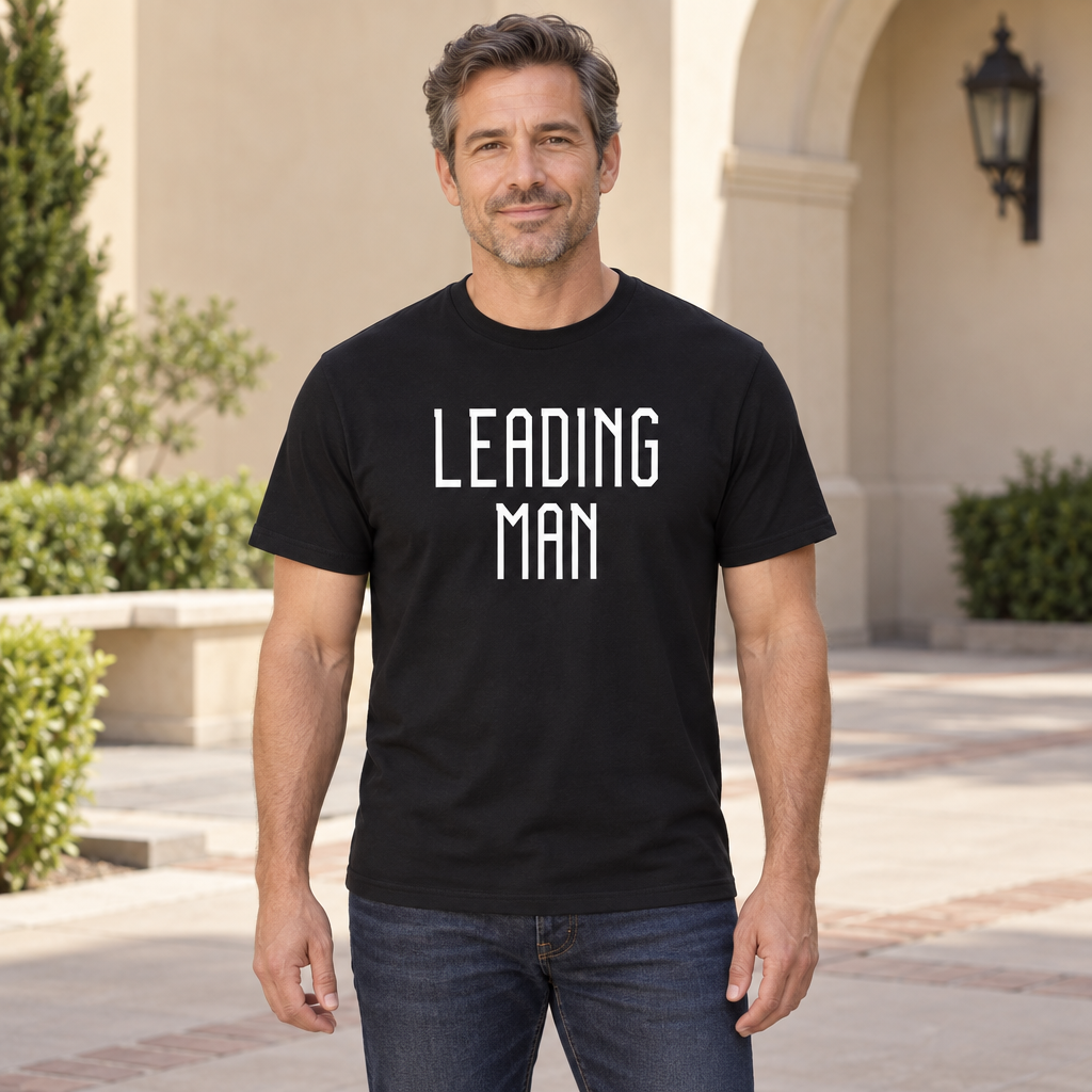 Leading Man — Black T-Shirt — lifestyle hero