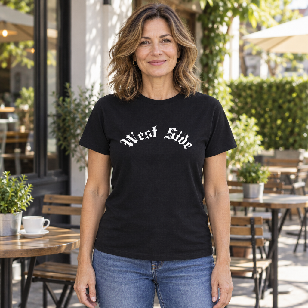 West Side — Black T-Shirt — lifestyle hero