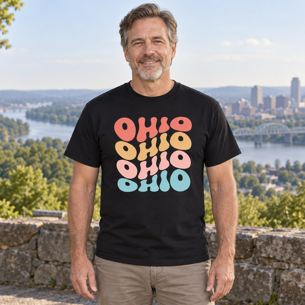 Ohio — Black T-Shirt — lifestyle hero