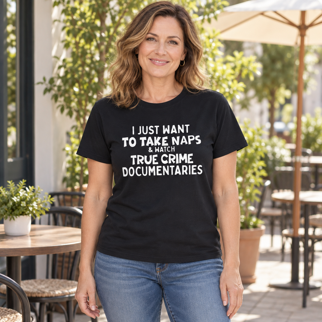 True Crime — Black T-Shirt — lifestyle hero