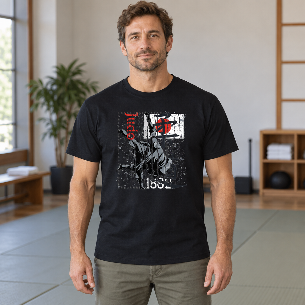 Judo 1882 — Black T-Shirt — lifestyle hero