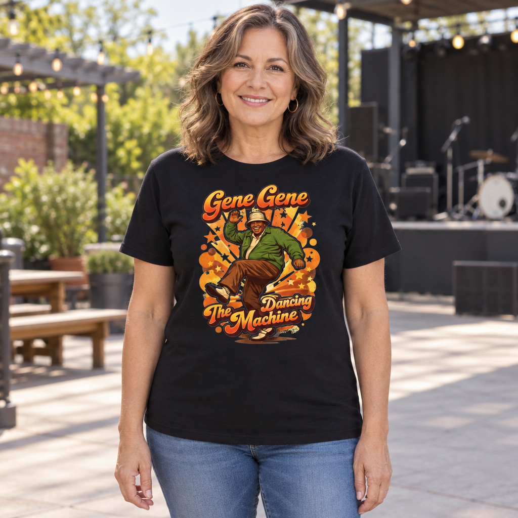Dancing Machine — Black T-Shirt — lifestyle hero
