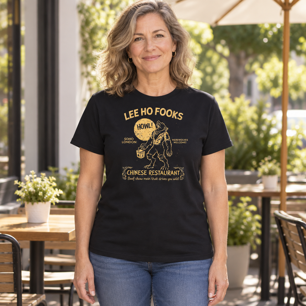 Chinese Restaurant — Black T-Shirt — lifestyle hero