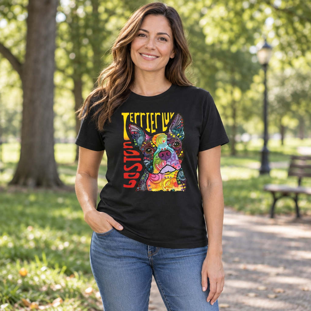 Terrier Luv — Black T-Shirt — lifestyle hero