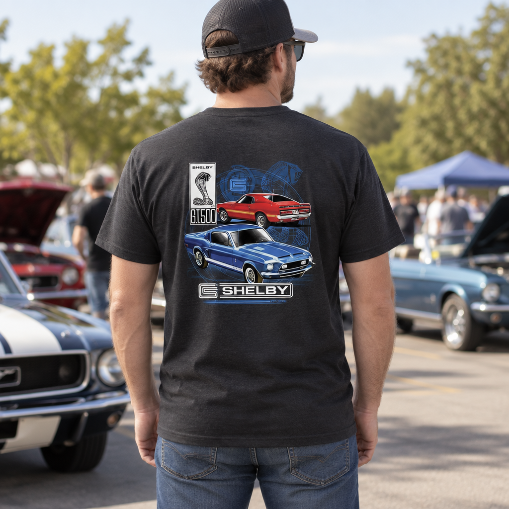 Shelby GT 500 — Black T-Shirt — lifestyle hero