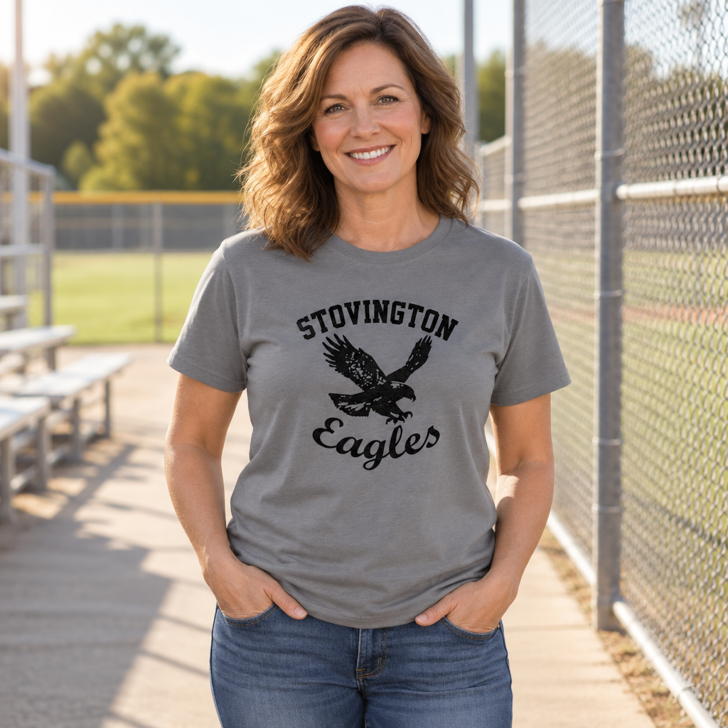 Stovington Eagles — Charcoal T-Shirt — lifestyle alt