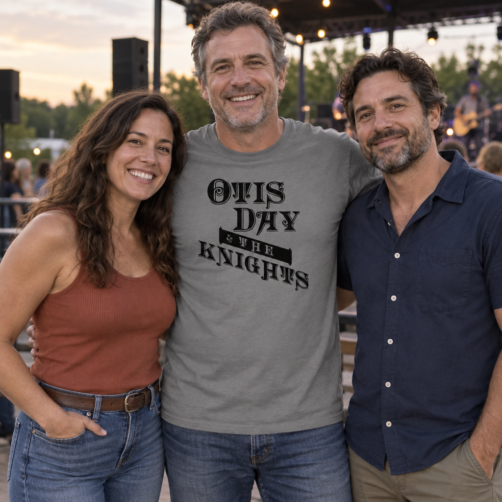 Otis Day and the Knights — Charcoal T-Shirt — lifestyle group