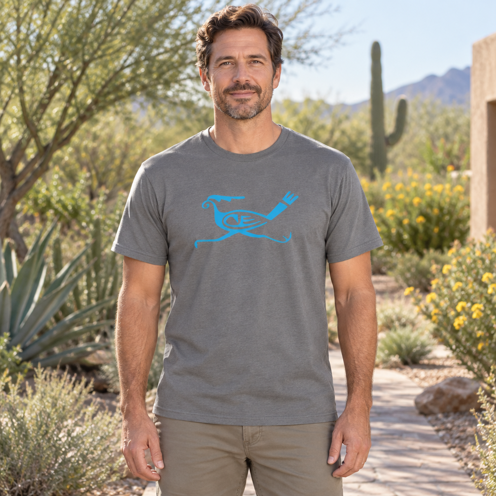 Roadrunner Bird — Charcoal T-Shirt — lifestyle hero