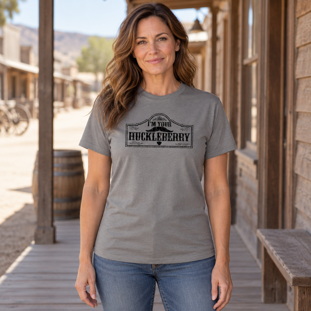 I Am Your Huckleberry — Charcoal T-Shirt — lifestyle hero