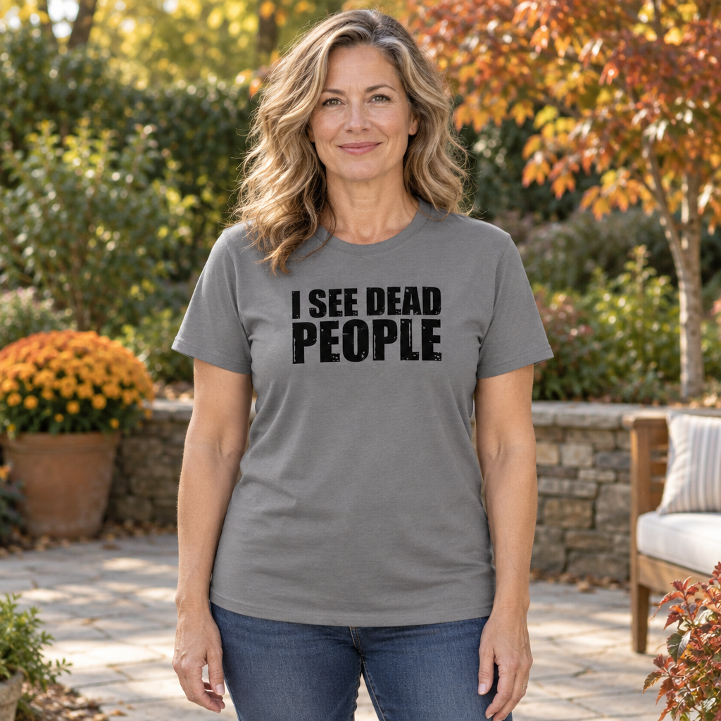 I See Dead People — Charcoal T-Shirt — lifestyle hero