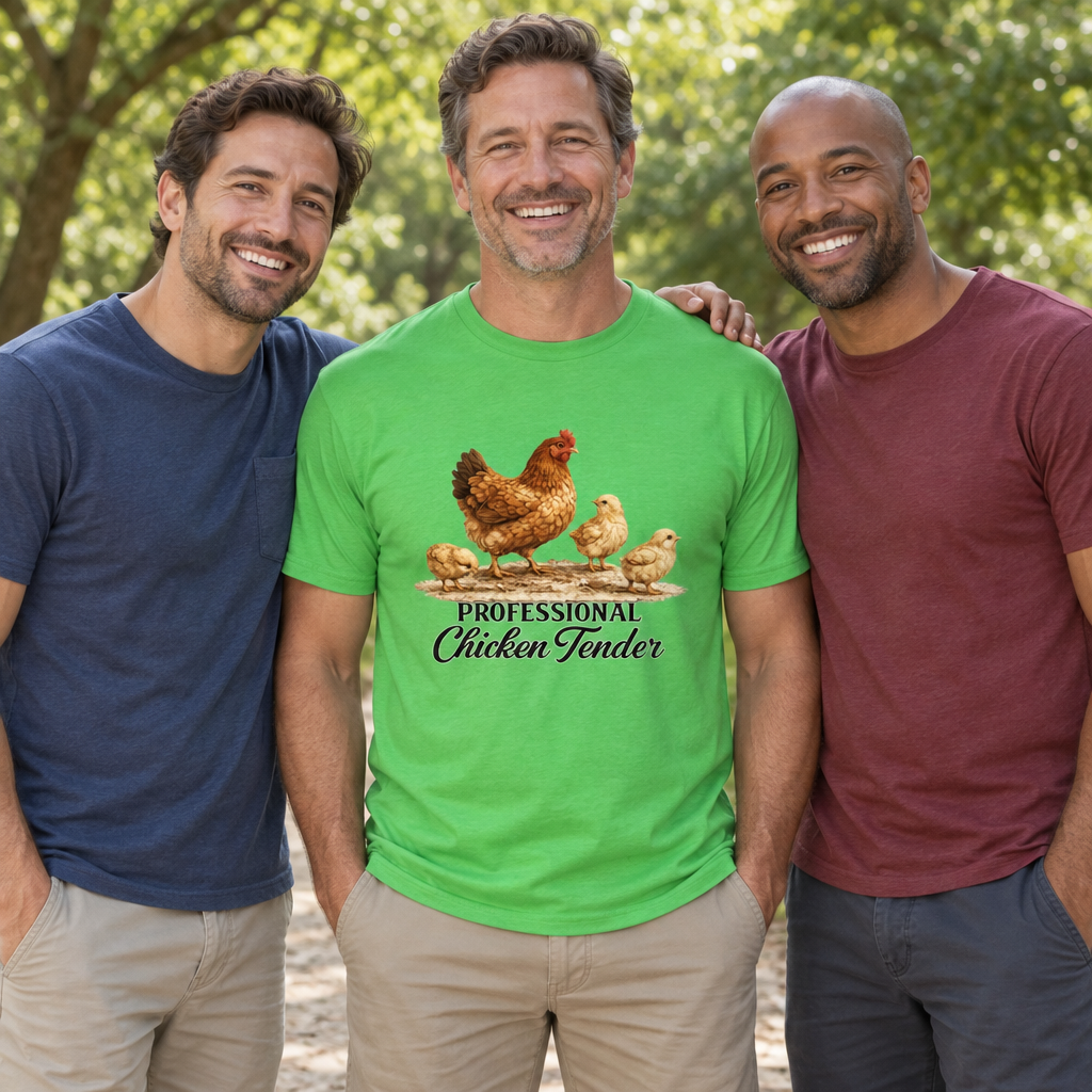 Chicken Tender Funny — Electric Green T-Shirt — lifestyle group