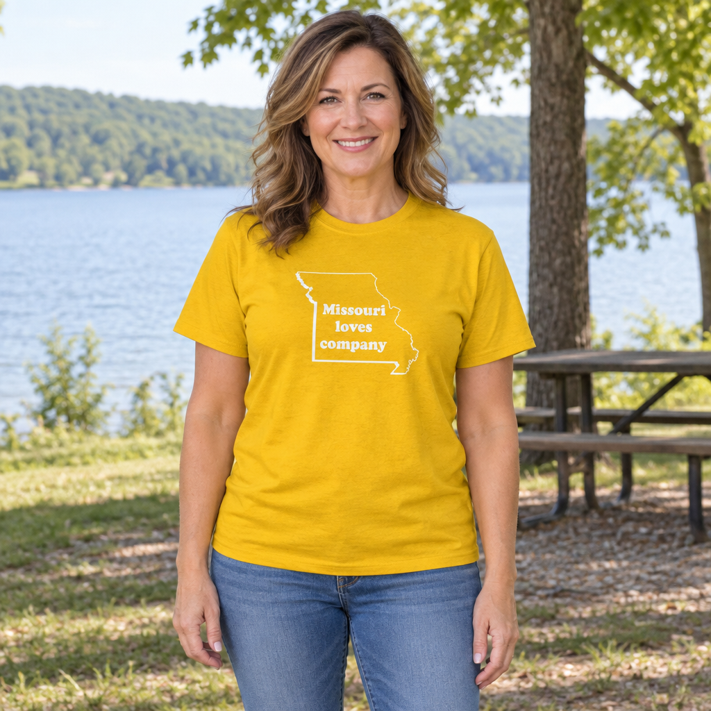 Missouri Loves Company — Gold T-Shirt — lifestyle hero