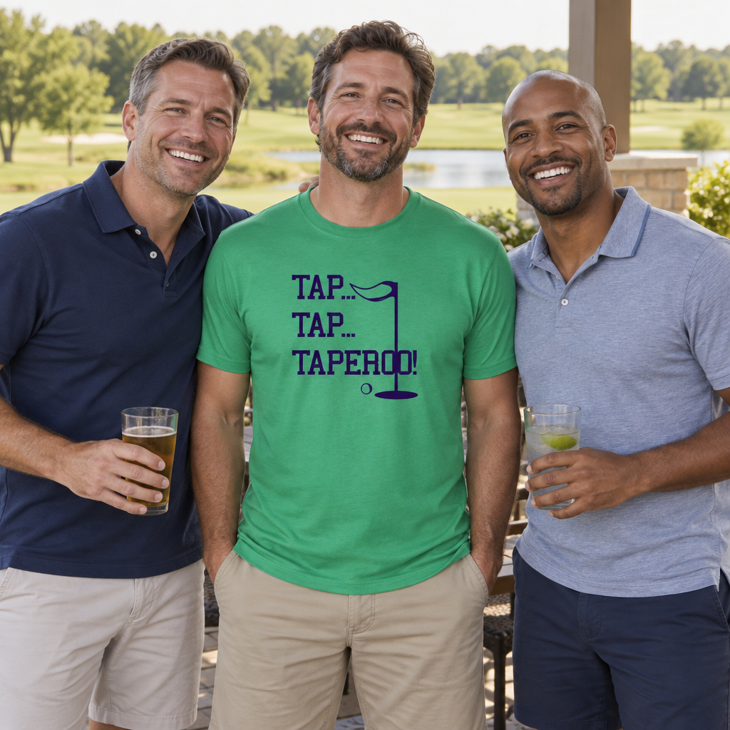 Tap Tap Taperoo — Green T-Shirt — lifestyle group