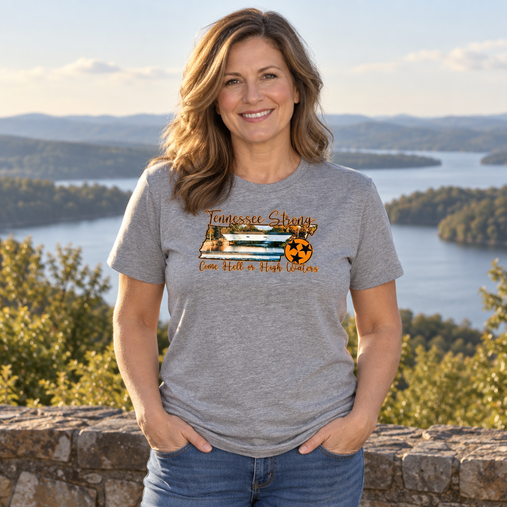 Tennessee Strong — Heather Gray T-Shirt — lifestyle alt