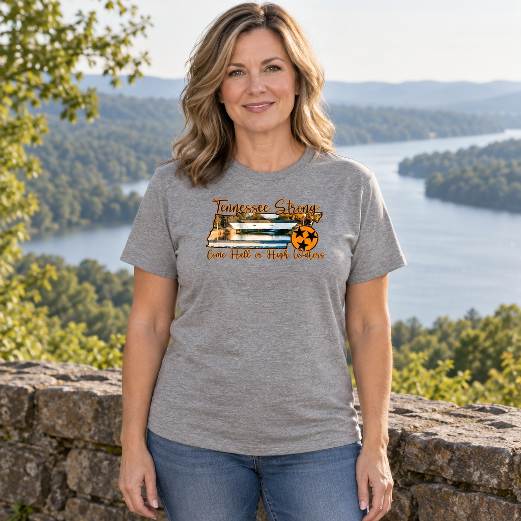 Tennessee Strong — Heather Gray T-Shirt — lifestyle hero