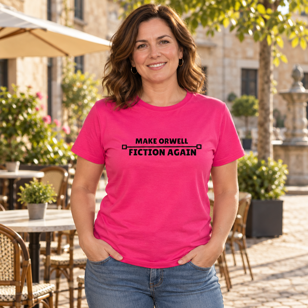 Make Orwell Fiction Again — Heliconia T-Shirt — lifestyle alt