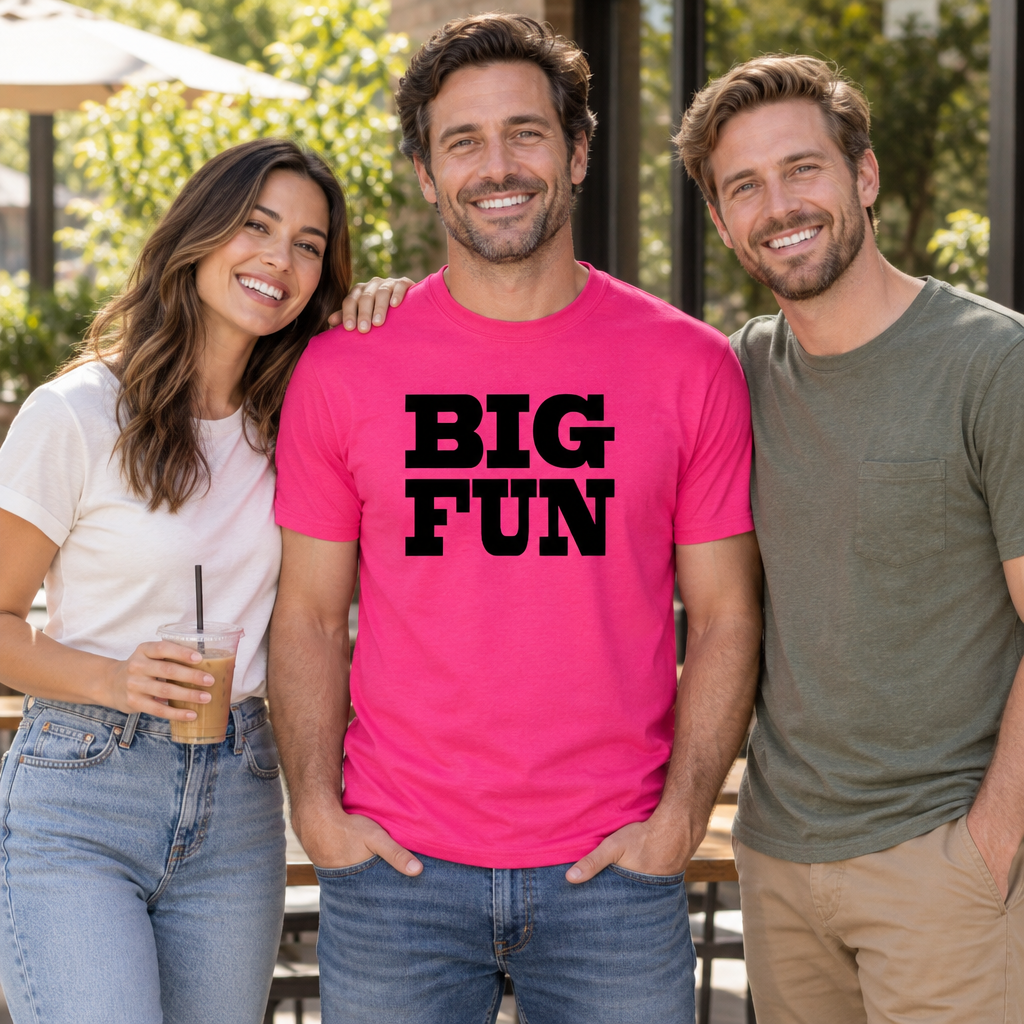 Big Fun — Heliconia T-Shirt — lifestyle group