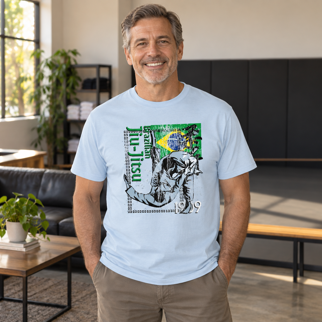 Brazilian Jiu Jitsu — Light Blue T-Shirt — lifestyle alt