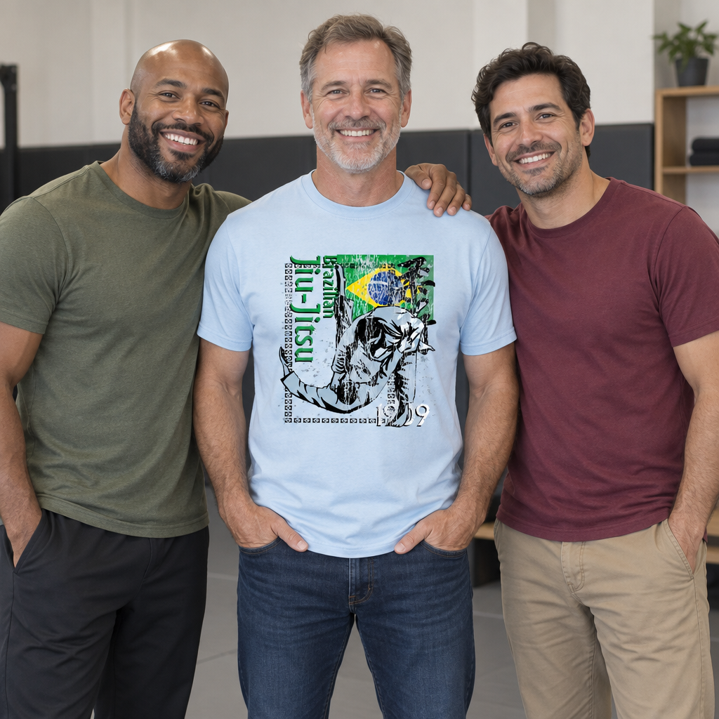 Brazilian Jiu Jitsu — Light Blue T-Shirt — lifestyle group