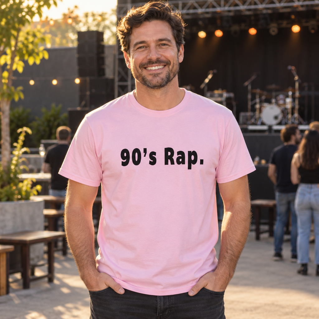 90s Rap — Light Pink T-Shirt — lifestyle alt