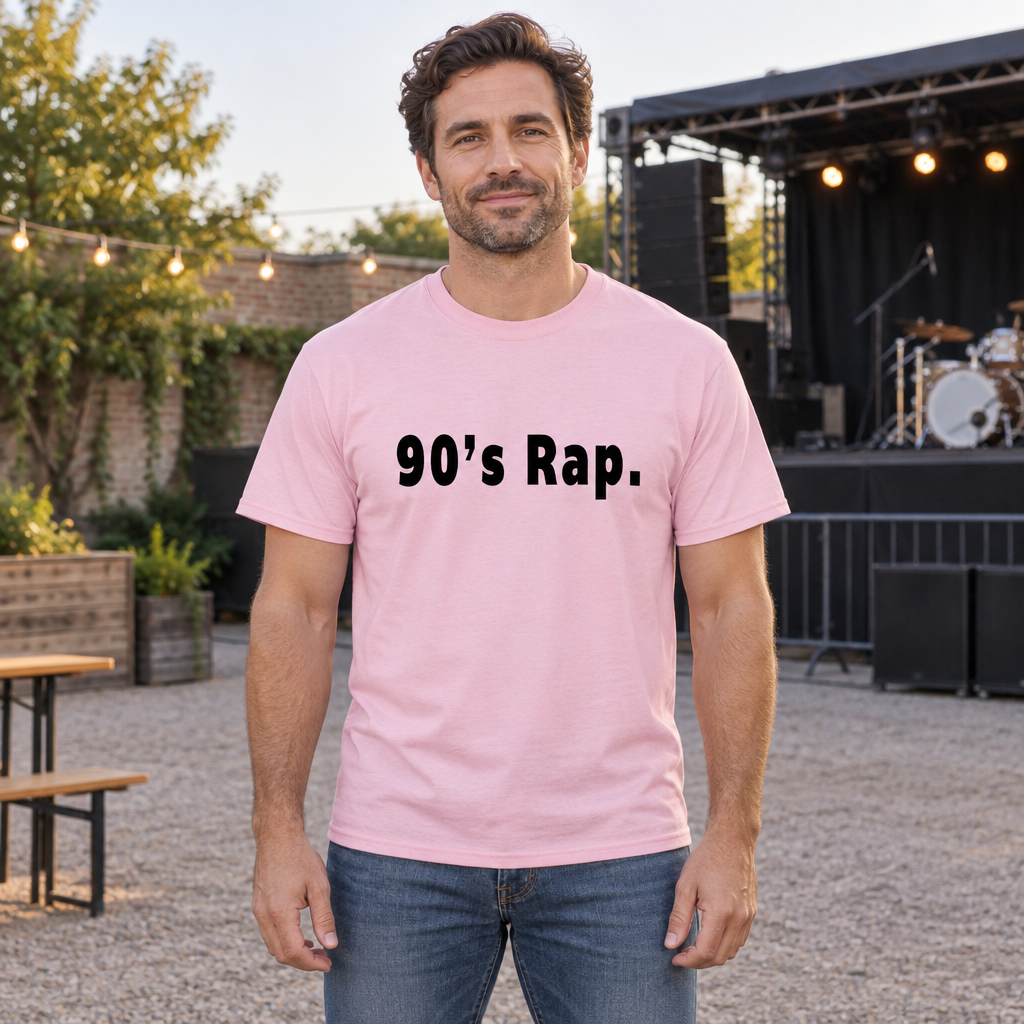 90s Rap — Light Pink T-Shirt — lifestyle hero