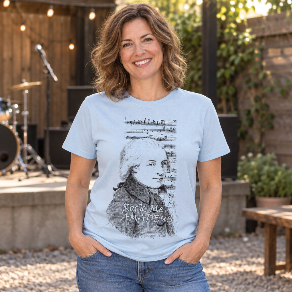 Rock Me Amadeus — Light Blue T-Shirt — lifestyle alt