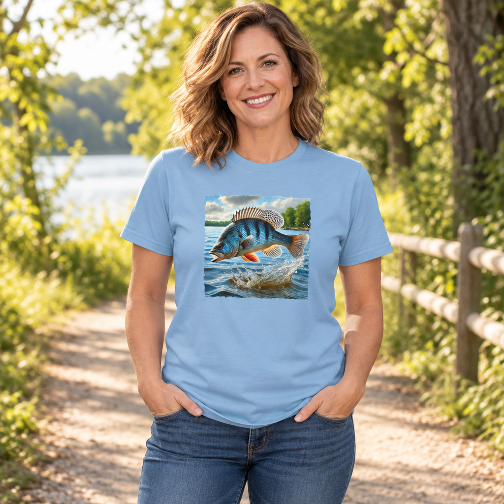 Bluegill Fish — Light Blue T-Shirt — lifestyle alt