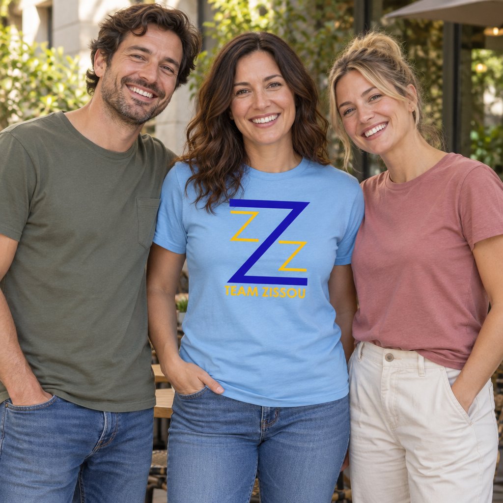 Team Zissou — Light Blue T-Shirt — lifestyle group