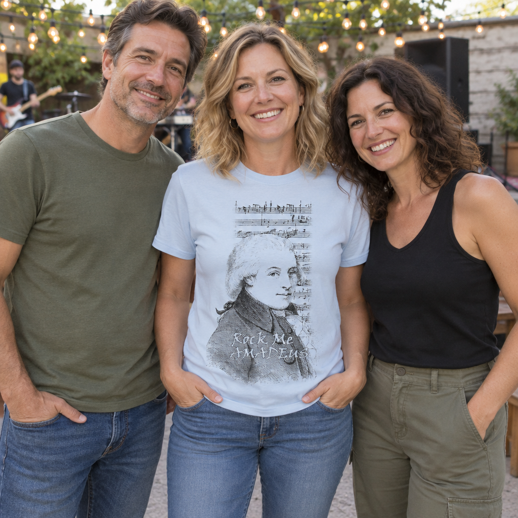 Rock Me Amadeus — Light Blue T-Shirt — lifestyle group