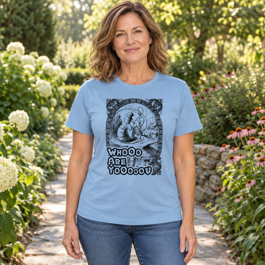 Who Are You Caterpillar — Lt Blue T-Shirt — lifestyle hero